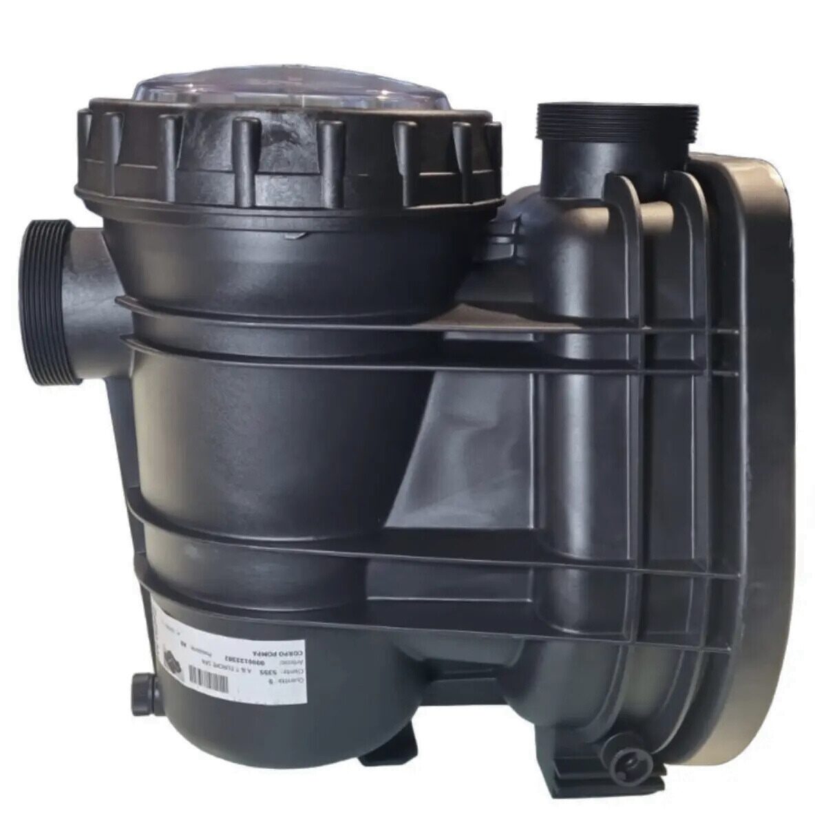 Kit composto da cestello, coperchio, corpo prefiltro, ghiera coperchio, guarnizione coperchio e tappo scarico ricambio per pompe piscina Tifon e Tifon 1 Espa