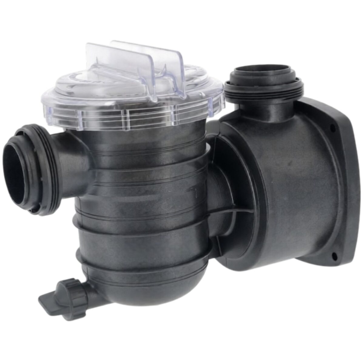 Kit composto da cestello, coperchio, corpo prefiltro, guarnizione coperchio e tappo scarico ricambio per pompa piscina Nocchi Swimmey Pentair