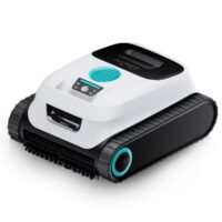 Robot pulitore piscina Aiper Scuba 800 senza fili con maniglia, aspiratore automatico per fondo piscina, compatto e facile da usare. Ideale per piscine fuoriterra.