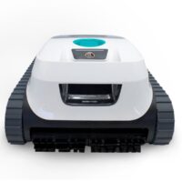 Aiper Scuba N1600 robot piscina senza fili per pulizia fondo Vista frontale del robot pulitore piscina Aiper Scuba N1600 senza fili con cingoli, aspiratore automatico per fondo piscina, sistema intelligente di pulizia ad alte prestazioni