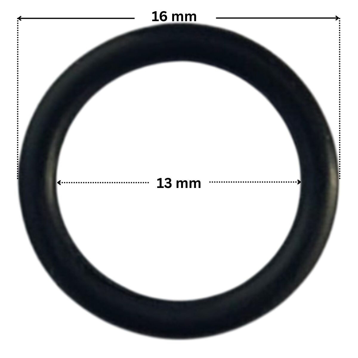 Guaernizione del tappo scarico ricambio per pompe piscina Kapri e Kan Plus Kripsol e HCP3800 HCP4000 Hayward con quote dimensionali: diametro interno 13 mm e diametro esterno 16 mm.