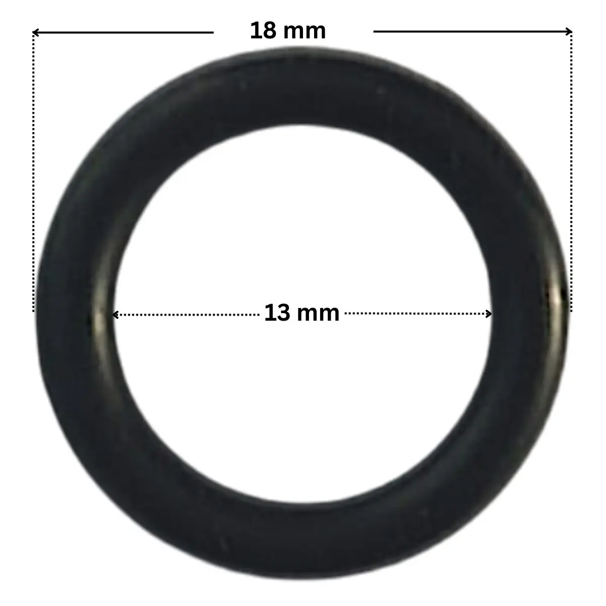 Guarnizione del tappo scarico ricambio per pompe piscina Sta-Rite 5P2R, Sta-Rite 5P6R, La Sta-Rite, La Sta-Rite HD Pentair con quote dimensionali: diametro esterno 18 mm e diametro interno 13 mm.