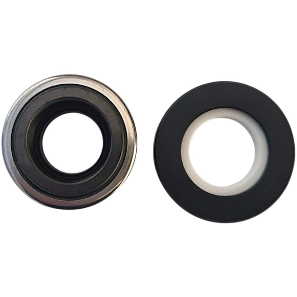 Vista frontale della tenuta meccanica ricambio per pompa piscina Big Discovery Astralpool