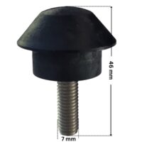 Viti fissaggio girante ricambio per pompa piscina Maxim Astralpool con quote dimensionali: diametro esterno della filettatura 7 mm e lunghezza totale esterna 46 mm.