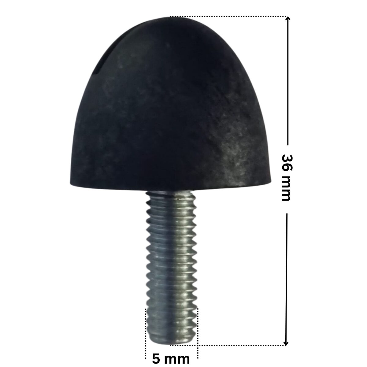 Viti fissaggio girante ricambio per pompa piscina Glass Plus Astralpool con quote dimensionali: diametro esterno della filettatura 5 mm e lunghezza esterna totale 36 mm.