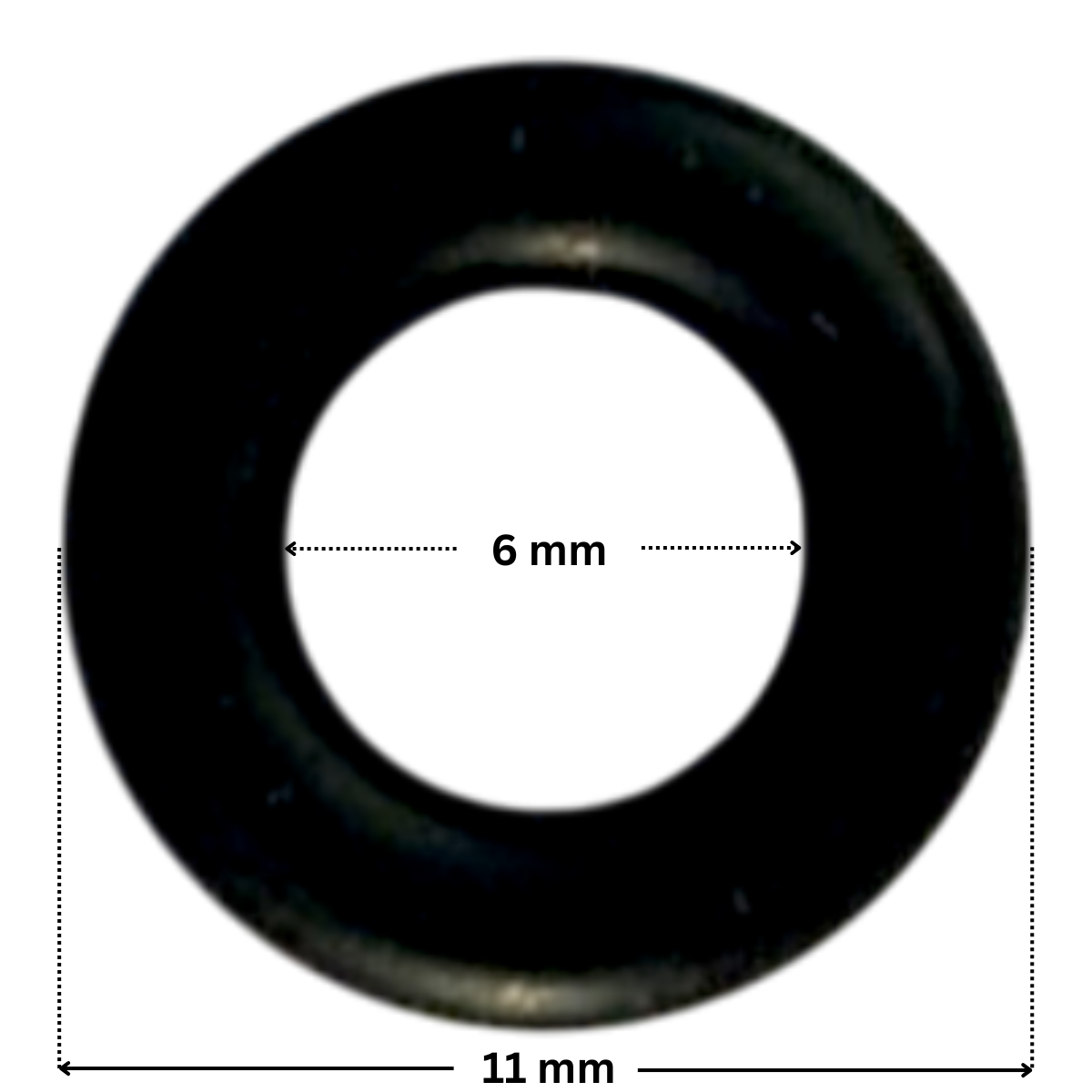 Guarnizione della vite fissaggio girante ricambio per pompe piscina Sta-Rite 5P6R e La Sta-Rite HD Pentair con quote dimensionali: diametro esterno 11 mm e diametro interno 6 mm.