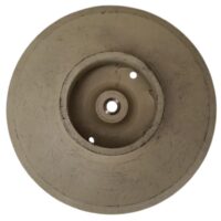 Vista frontale della girante ricambio per pompa piscina Glass Plus Astralpool nella versione trifase.