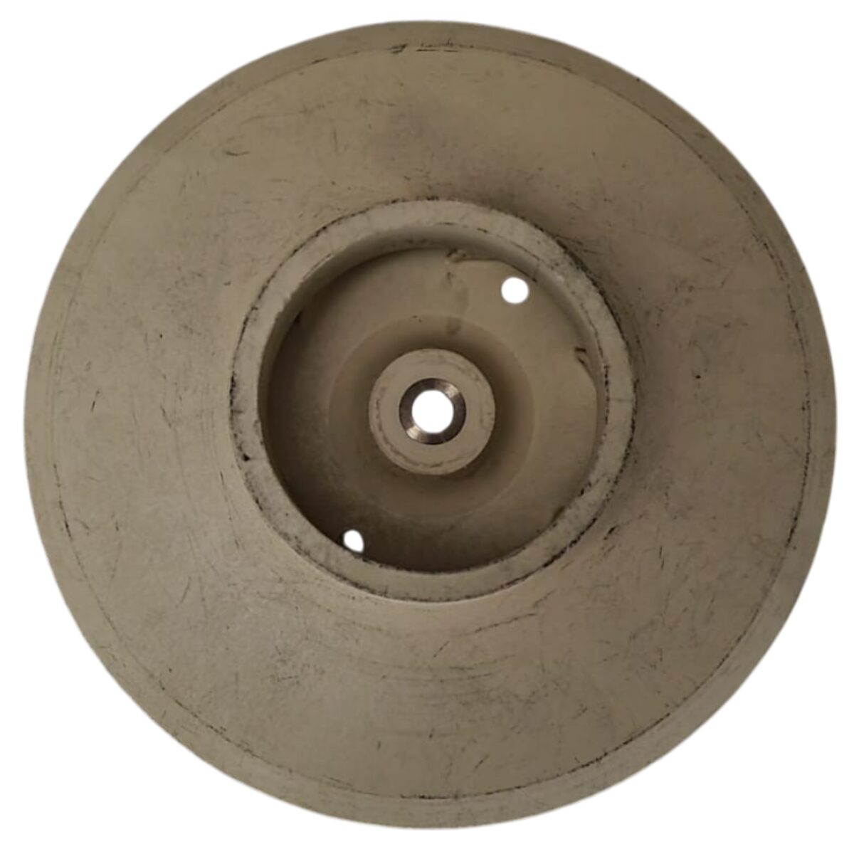 Vista frontale della girante ricambio per pompa piscina Glass Plus Astralpool nella versione trifase.