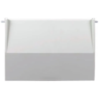 Kit composto da battente e perno, vista frontale, ricambio per skimmer bocca larga e bocca stretta portata 15 litri Astralpool