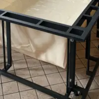Piscina fuori terra Laghetto Ninfea e Ninfea Thiny con rivestimento in corda. Particolare della strittura senza rivestimento.