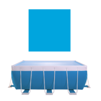 Piscina fuori terra Laghetto Classic colore telo blu.